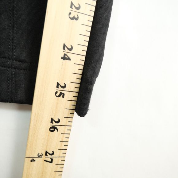 VINCE Pants 4 Pleated Trouser Skinny Mid Rise Zip Pockets Viscose Ponte Black - Picture 10 of 10